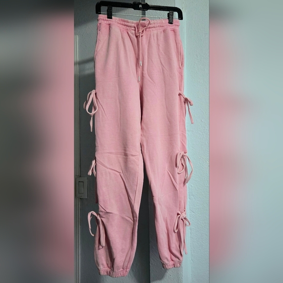 love connect Pants - Love Connect Pink Bow Matching Set